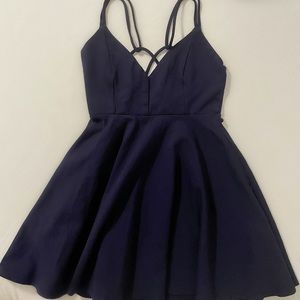 Windsor Navy Blue A Line Dress